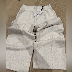 Varley Cream Wide Leg Pants